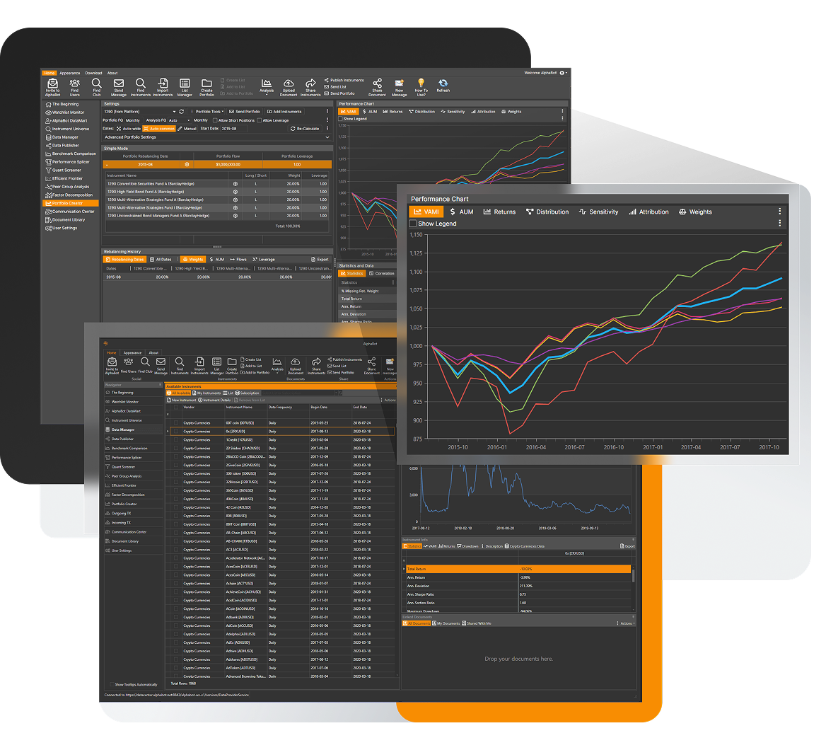 Portfolio construction and analytics platform